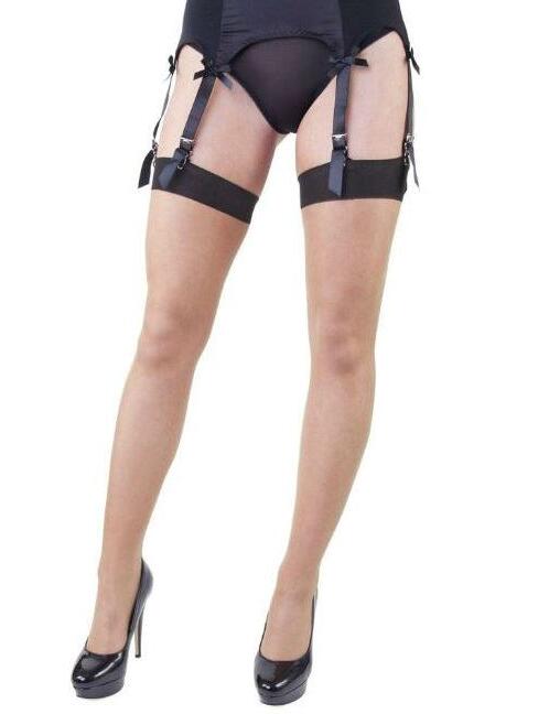 PPsheerCB Playful Promises Sheer Seamed Stockings - PPSheerCB Black/Champagne