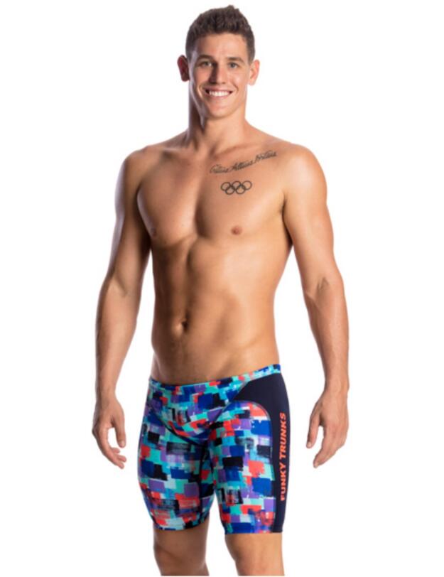 FT37M01762 Funky Trunks Mens Vincent Van Funk Training Jammers - FT37M01762 Vincent Van Funk