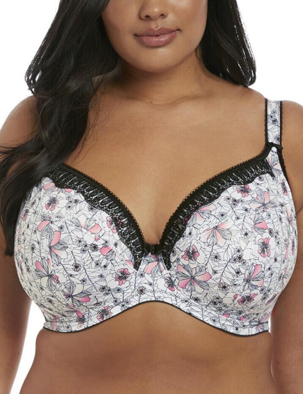 4400 Elomi Rosalind Plunge Bra - 4400 Monochrome