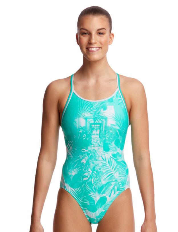 FS11L02216 Funkita Ladies Tropical Sunrise Diamond Back Swimsuit - FS11L02216 Tropical Sunrise 