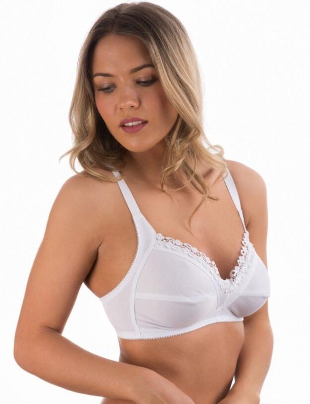 5243 Naturana Non Wired Non Padded Soft Cup Bra - 5243 White