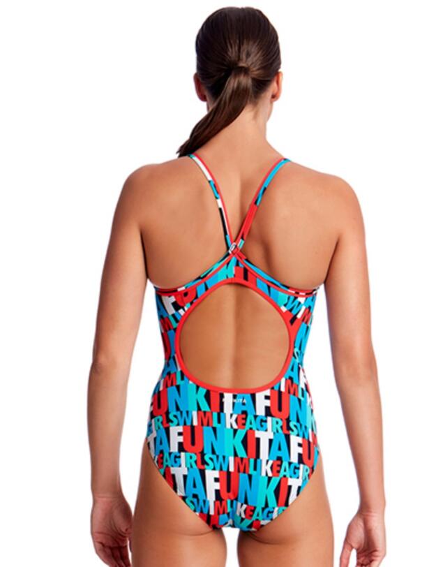FS11L02076 Funkita Ladies Swim Squad Diamond Back Swimsuit - FS11L02076 Swim Squad