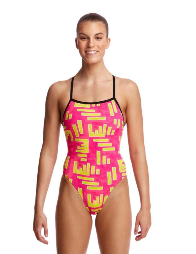 FKS001L02214 Funkita Ladies Bar Bar Tie Me Tight One Piece Swimsuit - FKS001L02214 Bar Bar