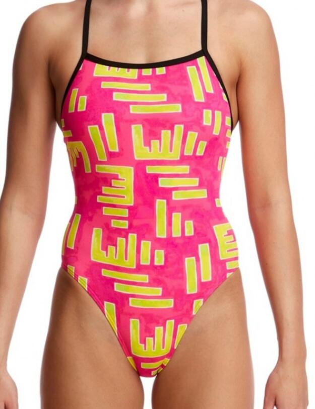 FKS001L02214 Funkita Ladies Bar Bar Tie Me Tight One Piece Swimsuit - FKS001L02214 Bar Bar