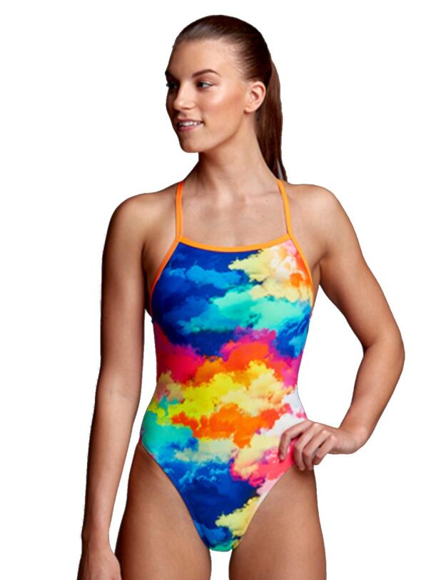 FKS001L02177 Funkita Ladies Cumulus Tie Me Tight One Piece Swimsuit - FKS001L02177 Cumulus