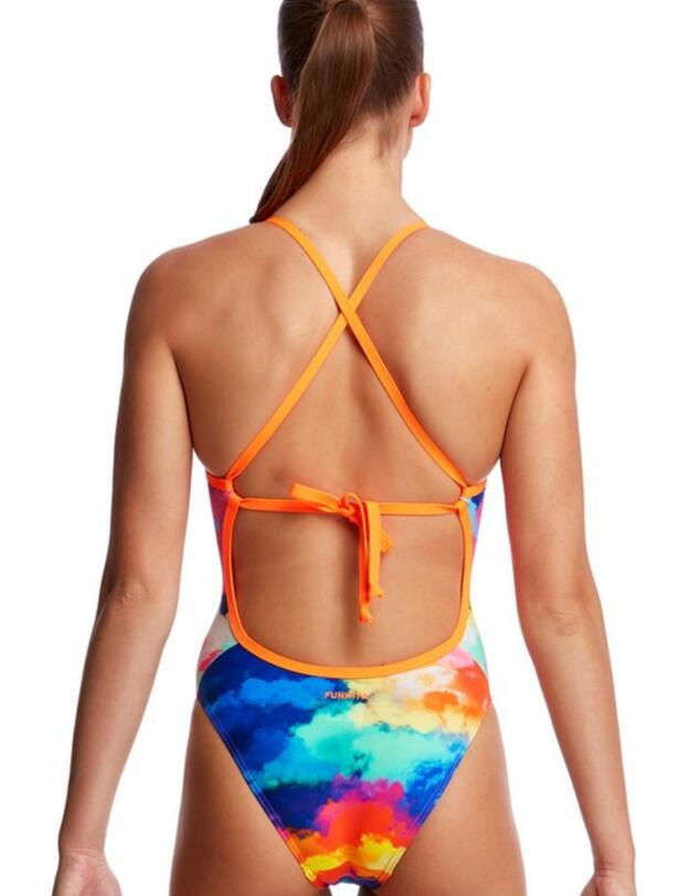 FKS001L02177 Funkita Ladies Cumulus Tie Me Tight One Piece Swimsuit - FKS001L02177 Cumulus