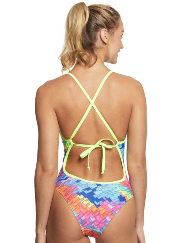 FKS001L02067 Funkita Ladies Layer Cake Tie Me Tight One Piece Swimsuit - FKS001L02067 Layer Cake