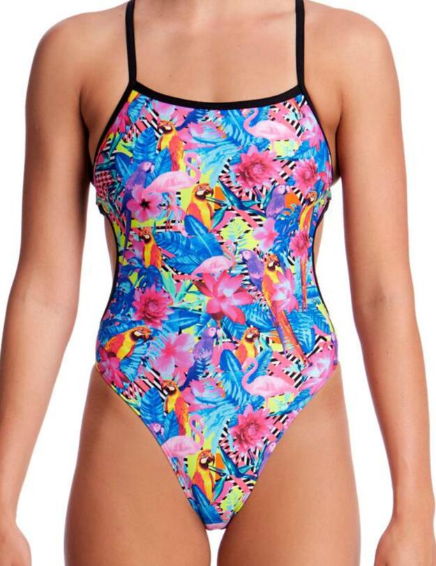FKS004L02056 Funkita Ladies Club Tropo Cut Away One Piece Swimsuit - FKS004L02056 Club Tropo 