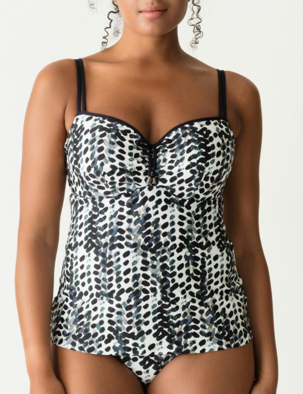 400870 Prima Donna Swim Road Trip Tankini Top - 4004870 Blue Print