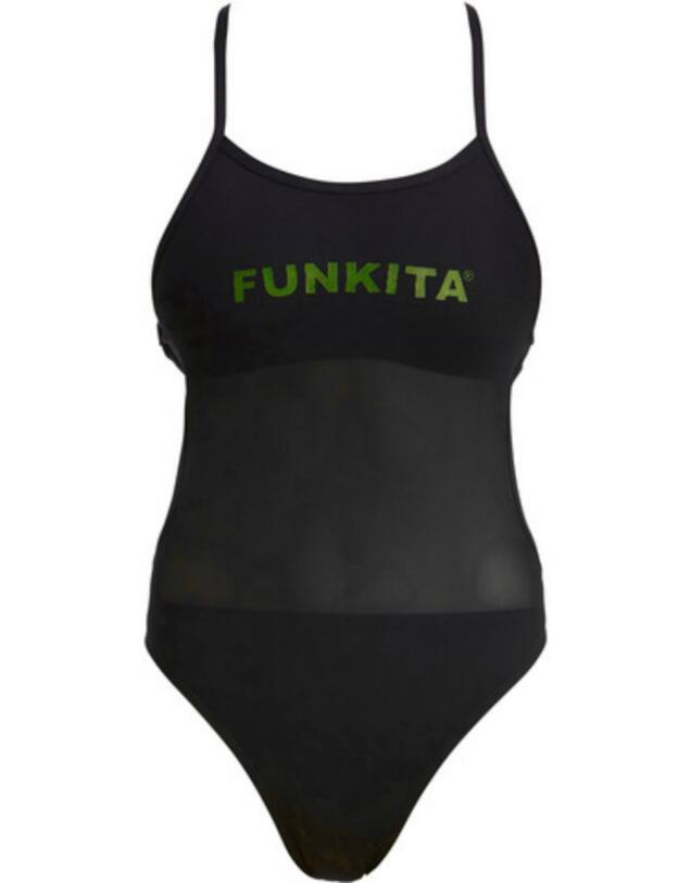 FKS016L01582 Funkita Ladies Night Lights Mesh Up One Piece Swimsuit - FKS016L01582 Night Lights