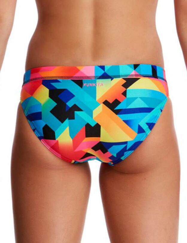 FS03L02204 Funkita Ladies Colour Burst Sports Bikini Brief - FS03L02204 Colour Burst