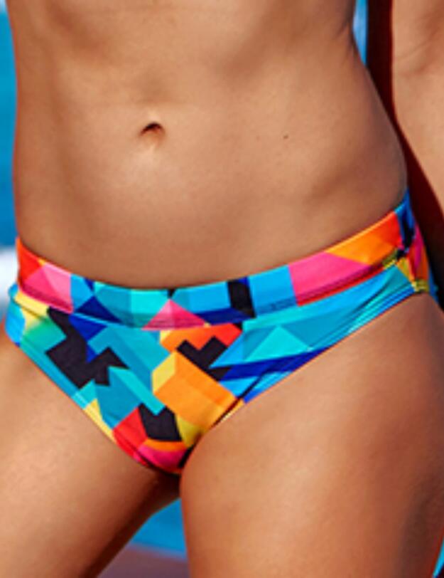 FS03L02204 Funkita Ladies Colour Burst Sports Bikini Brief - FS03L02204 Colour Burst