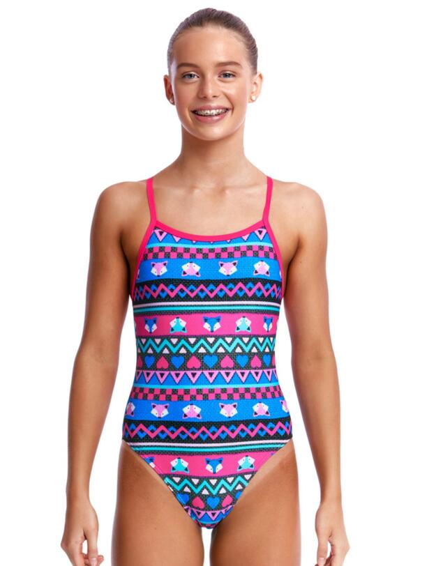 FS16G02190 Funkita Girls Miss Foxy Single Strap One Piece Swimsuit  - FS16G02190 Miss Foxy