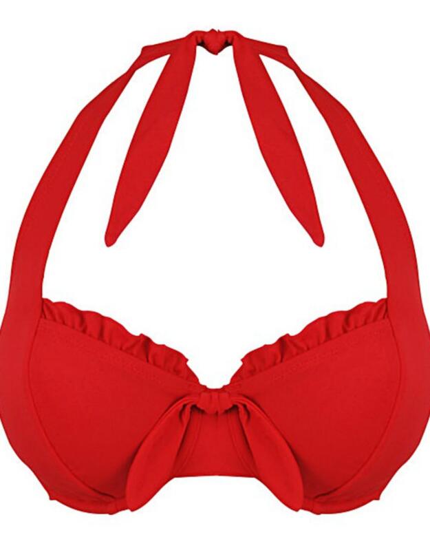 80001 Pour Moi Getaway Underwired Halterneck Bikini Top - 80001 Red