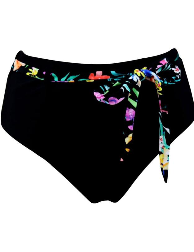 14103 Pour Moi Miami Brights Belted Control Bikini Brief - 14103 Multi