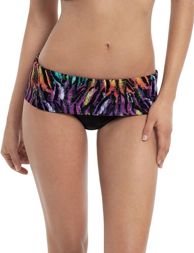SW0746 Panache Tallulah Fold Brief Feather Print - SW0746 Feather Print