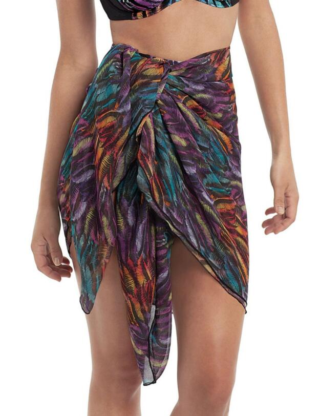 SW0745 Panache Tallulah Sarong Feather Print - SW0745 Feather Print