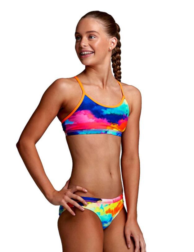 FS02G02177 Funkita Girls Cumulus Racerback Two Piece Swim Set - FS02G02177  Cumulus
