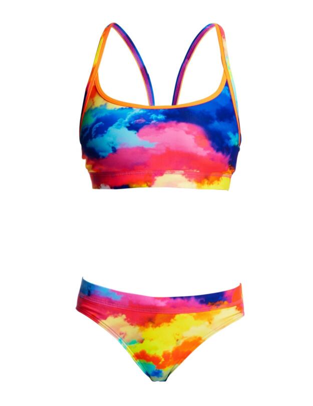 FS02G02177 Funkita Girls Cumulus Racerback Two Piece Swim Set - FS02G02177  Cumulus