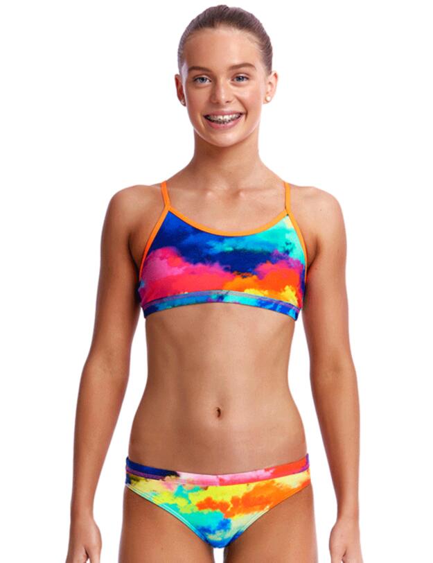 FS02G02177 Funkita Girls Cumulus Racerback Two Piece Swim Set - FS02G02177  Cumulus