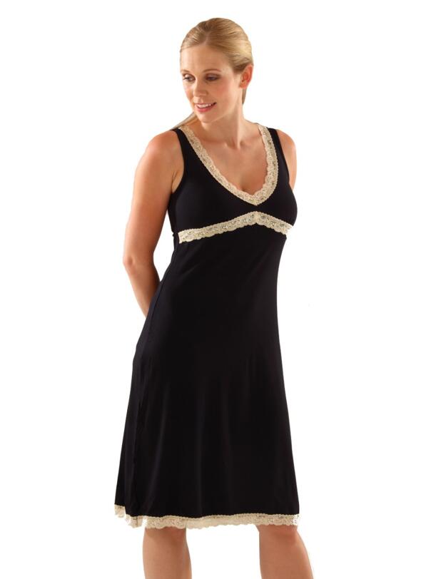 873 Emma Jane Maternity Nightdress - 873 Black