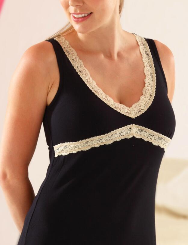 873 Emma Jane Maternity Nightdress - 873 Black