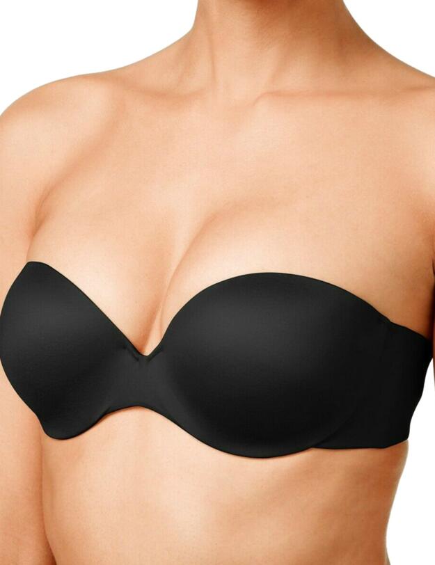 9417 Maidenform Comfort Devotion Push Up Strapless Bra - 9417 Black