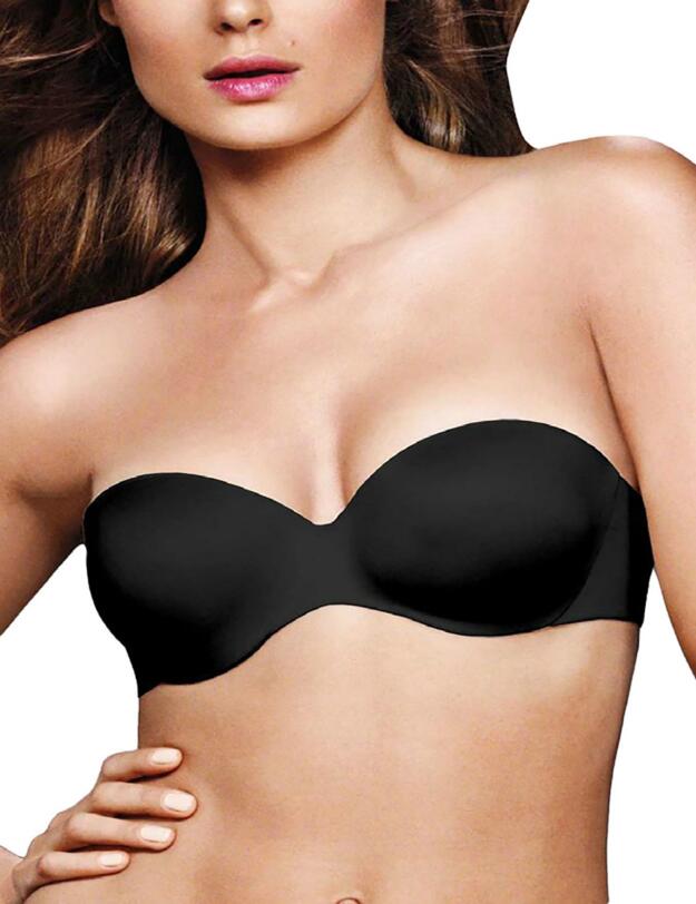 9417 Maidenform Comfort Devotion Push Up Strapless Bra - 9417 Black