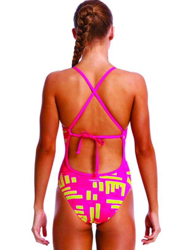FKS001G02214 Funkita Girls Bar Bar Tie Me Tight One Piece Swimsuit - FKS001G02214 Bar Bar