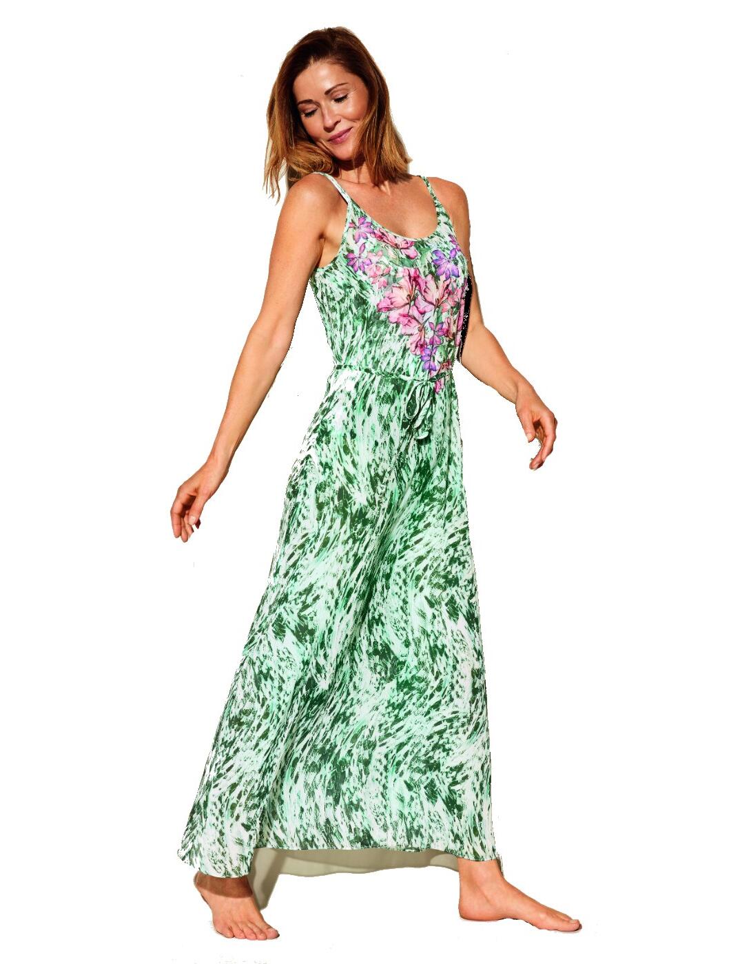 10195200 Triumph Floral Cascades Beach Dress - 10195200 Green/Dark Combination