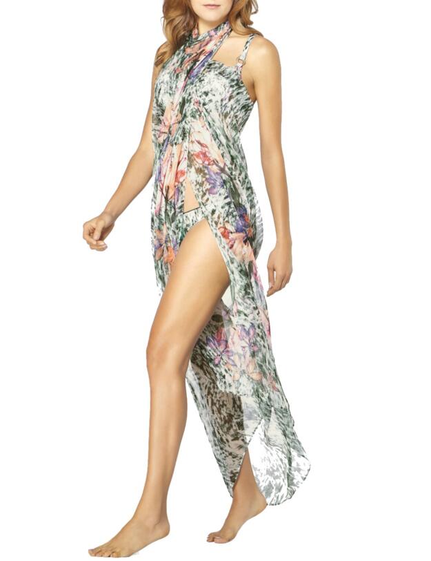 10195557 Triumph Floral Cascades Pareo - 10195557 Green/Dark Combination