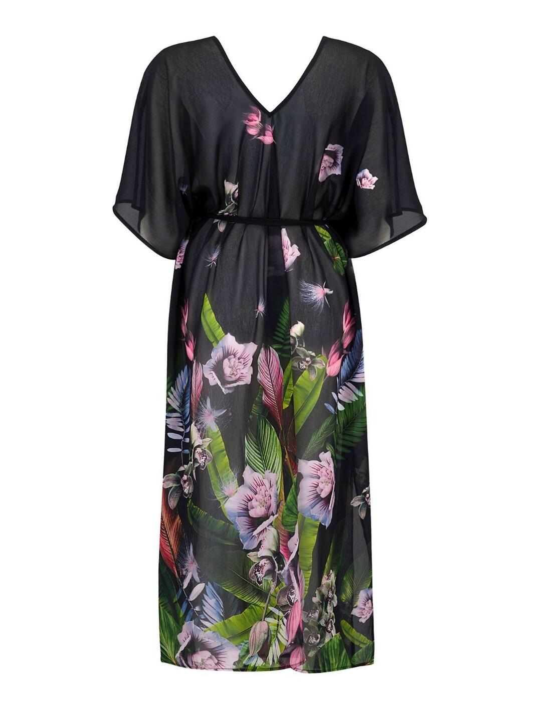13903 Pour Moi Orchid Luxe Maxi Kimono - 13903 Multi Print