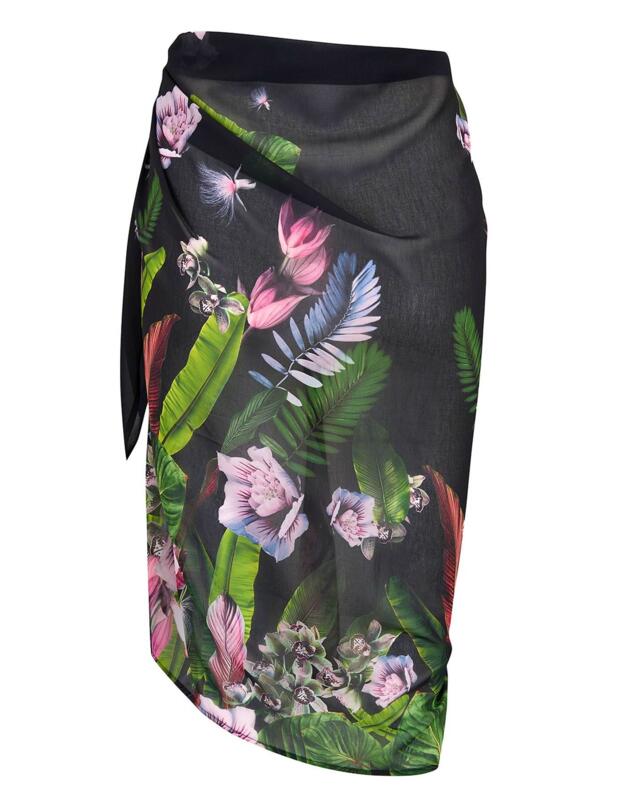 13904 Pour Moi Orchid Luxe Sarong - 13904 Multi Print