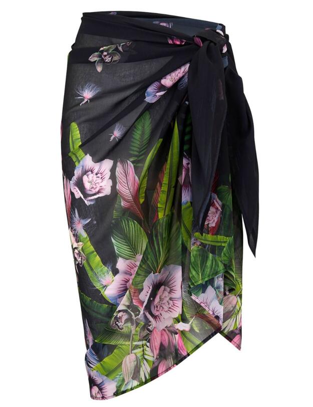 13904 Pour Moi Orchid Luxe Sarong - 13904 Multi Print