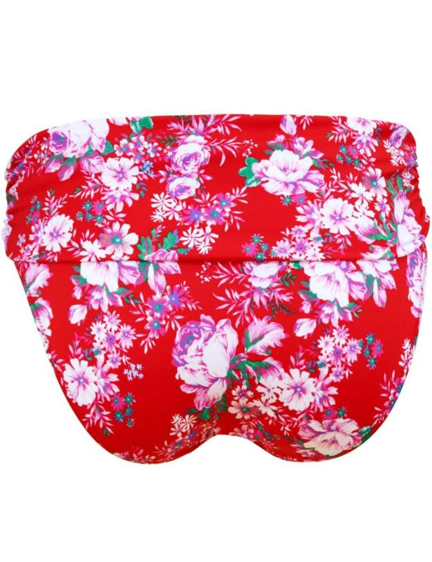 15203 Pour Moi Santa Monica Fold Over Bikini Brief - 15203 Red Floral