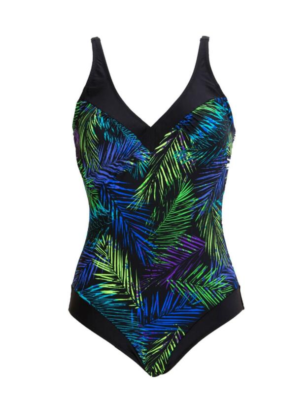 1486 Pour Moi Fern Control Swimsuit - 1486 Black/Blue
