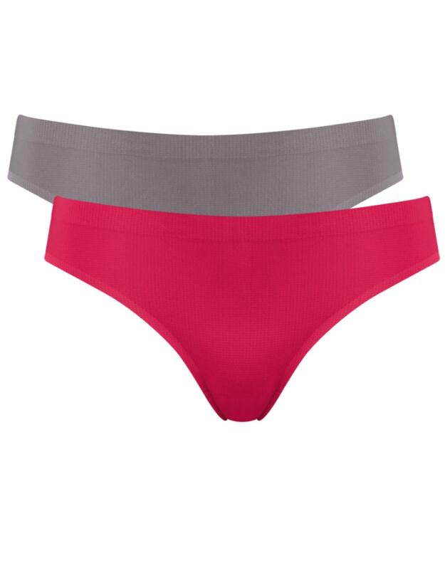 10190363 Sloggi Women Move Mini Brief (2 Pack) - 10190363 Pink/Dark Combination