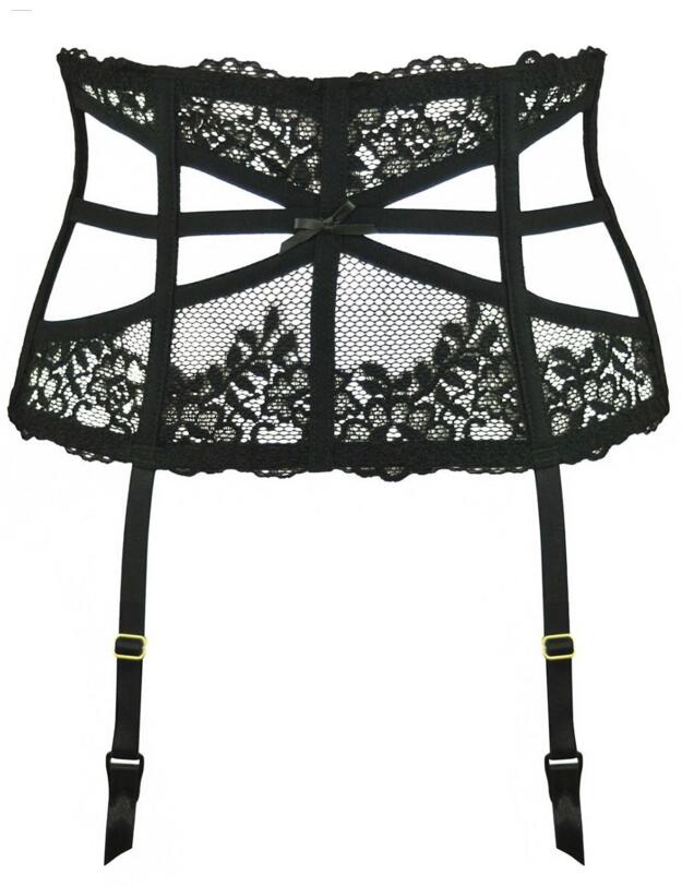 50007 Pour Moi Strapped Suspender Belt - 50007 Black
