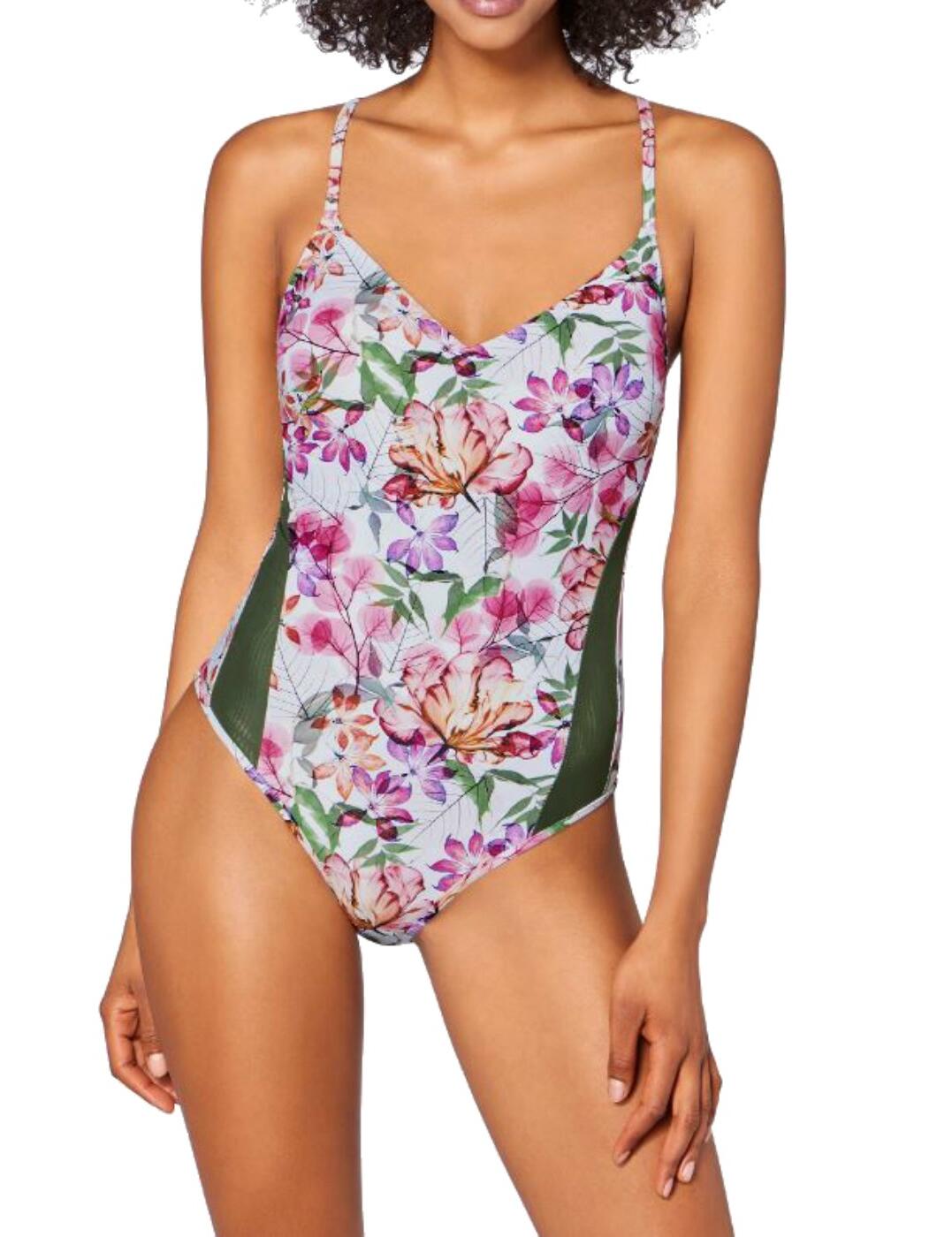 10195265 Triumph Delicate Flowers Swimsuit - 10195265 Pink/Light Combination