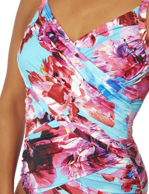 22-2133 SeaSpray Calypso Double Draped Strapsuit - 22-2133 Multi