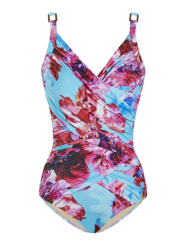 22-2133 SeaSpray Calypso Double Draped Strapsuit - 22-2133 Multi