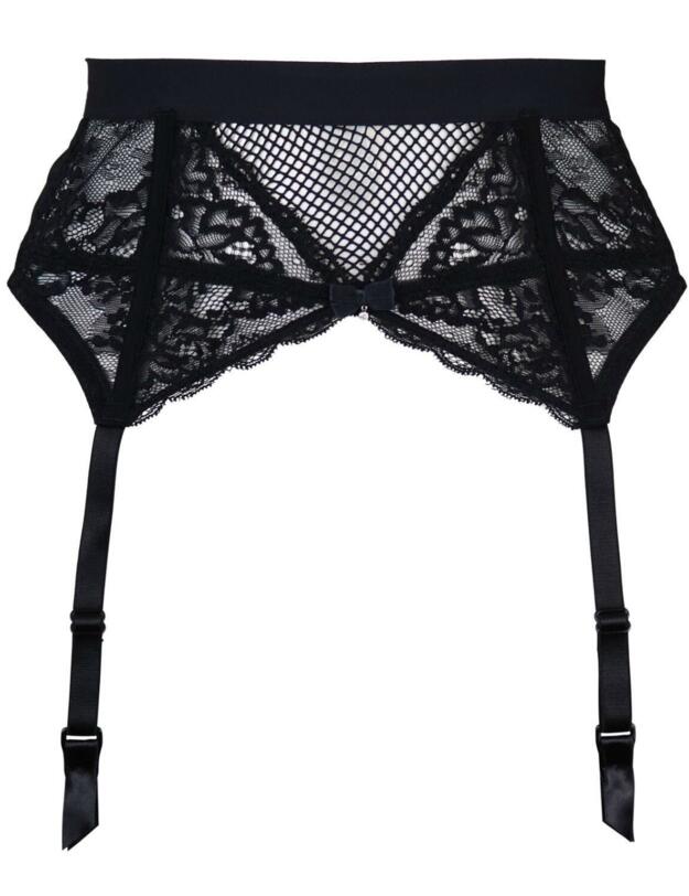 11807 Pour Moi Suspense Suspender Belt - 11807 Black 