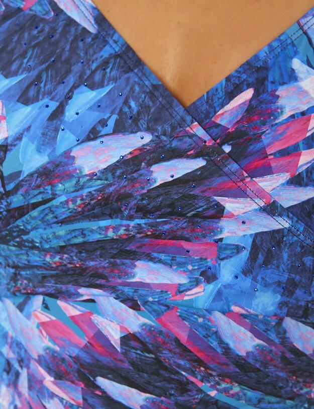 25-2067 Seaspray Ave Crossover Swimsuit - 25-2067 Blue 