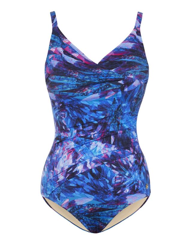 25-2067 Seaspray Ave Crossover Swimsuit - 25-2067 Blue 
