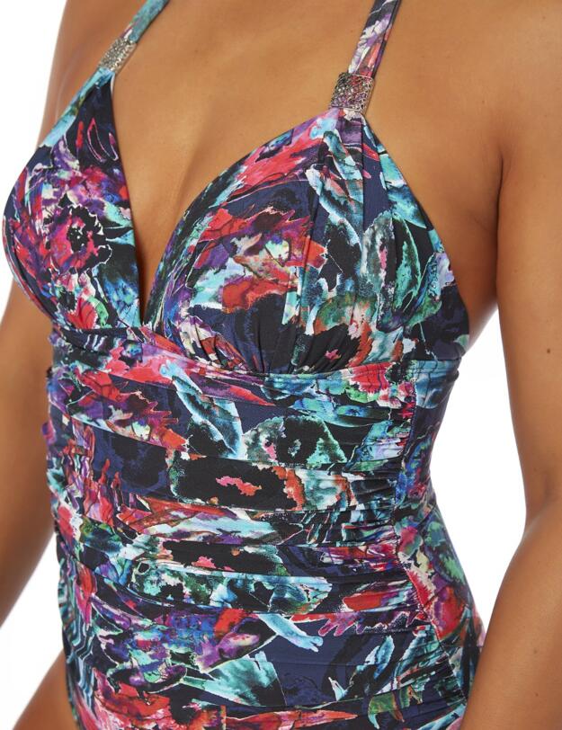 26-2347 SeaSpray Alina Hourglass Buckle Swimsuit - 26-2347 Multi