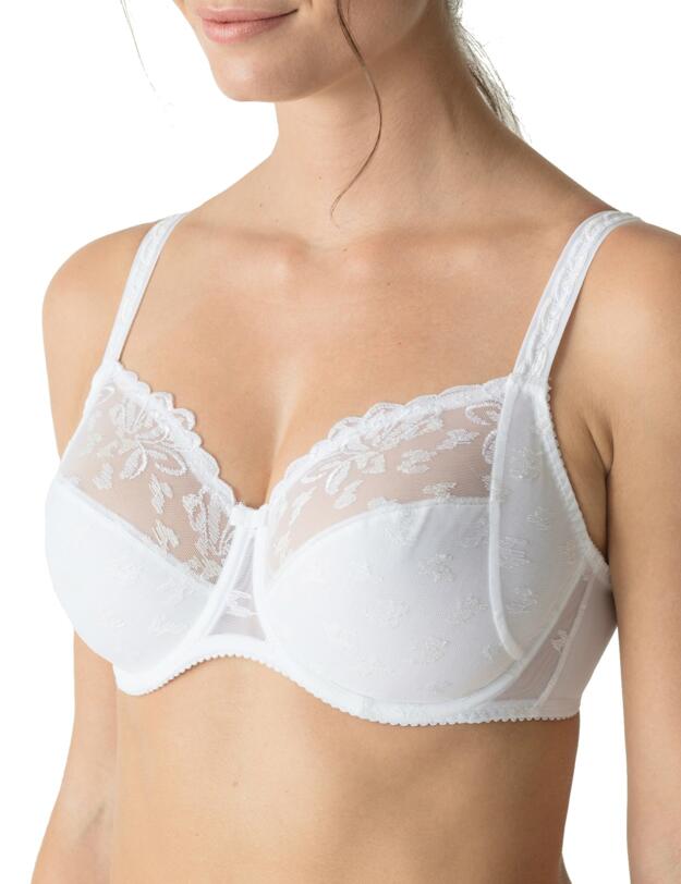 0162980/0162981 Prima Donna Waterlily Full Cup Bra - 0162980/0162981 White