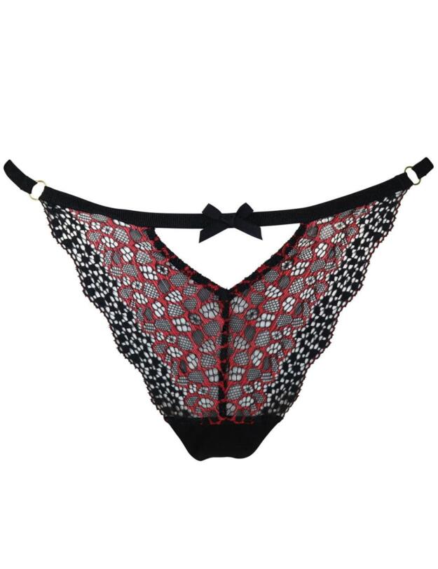 53004 Pour Moi Roar Thong - 53004 Black/Red