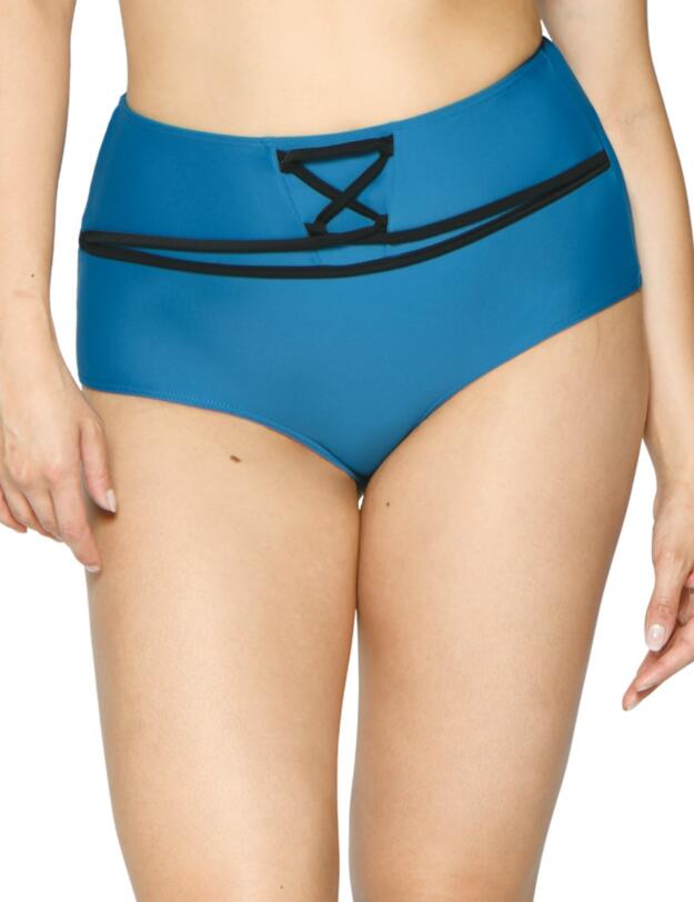 CS002505 Curvy Kate Rock The Pool High Waist Bikini Brief - CS002505 Petrol