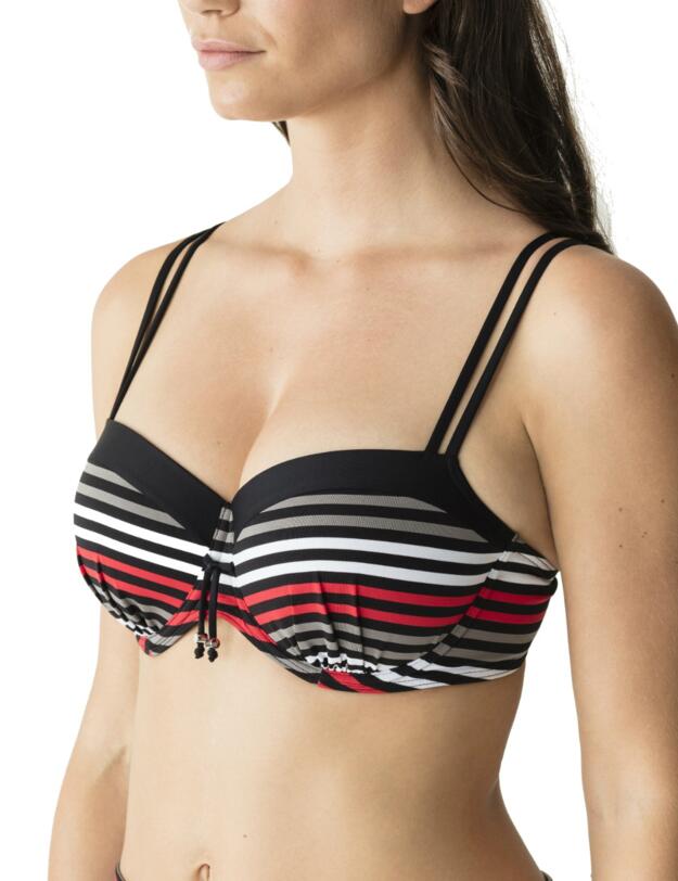 4005416 Prima Donna Swim Hollywood Underwired Padded Balcony Bikini Top - 4005416 Red Carpet