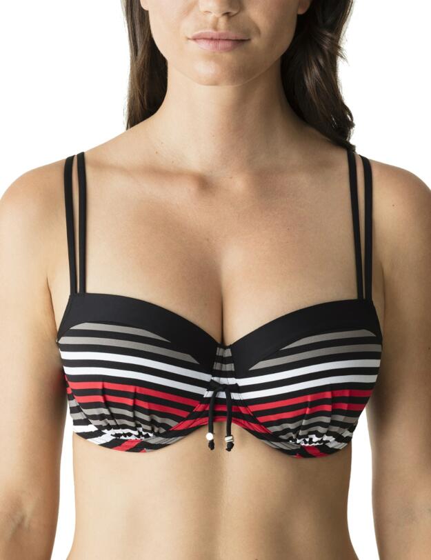 4005416 Prima Donna Swim Hollywood Underwired Padded Balcony Bikini Top - 4005416 Red Carpet